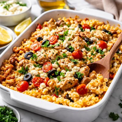 Image of Greek Macaroni Cheese with Chicken