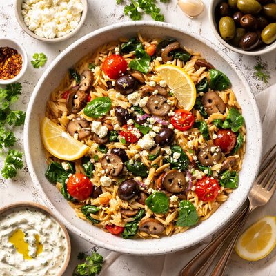 Image of Greek Mushroom Orzo