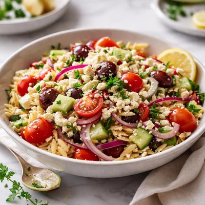 Image of Greek Orzo Pasta Salad