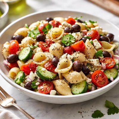 Image of Greek Pasta Shells Salad