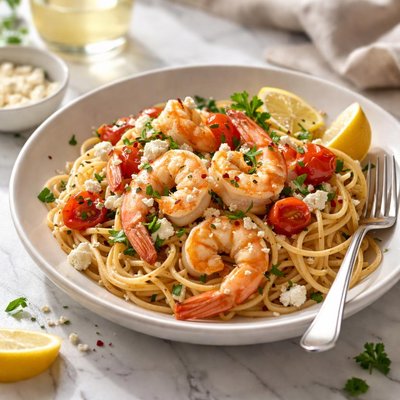 Image of Greek Pasta with Shrimp