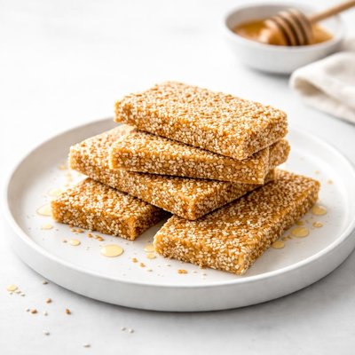 Image of Greek Pasteli Sesame Seed Honey Snacks