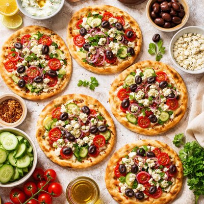 Image of Greek Pita Pizza