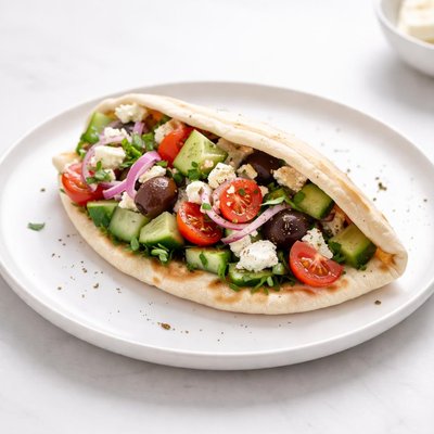 Image of Greek Salad Pita Sandwich