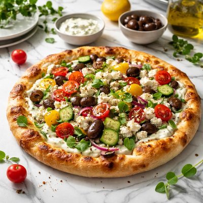 Image of Greek Salad Pizza