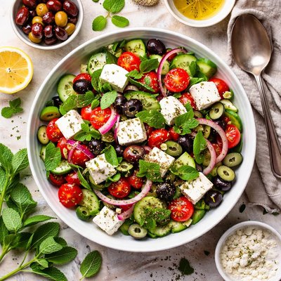 Image of Greek Salad with Mint
