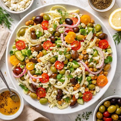 Image of Greek Salad with Shaved Fennel