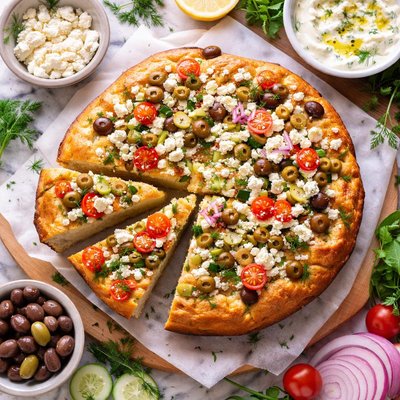 Image of Greek Sour Cream Cake