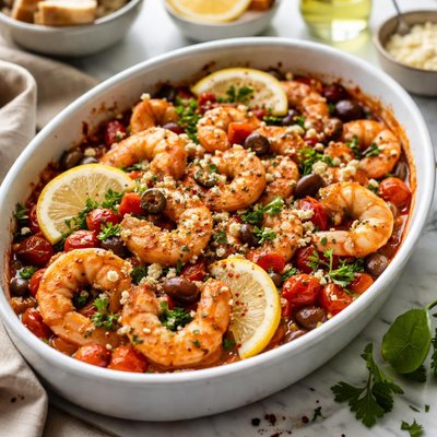 Image of Greek Spiced Baked Shrimp