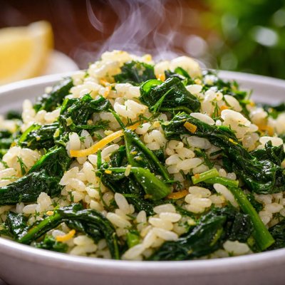 Image of Greek Spinach and Rice