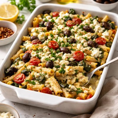 Image of Greek Spinach Pasta Bake