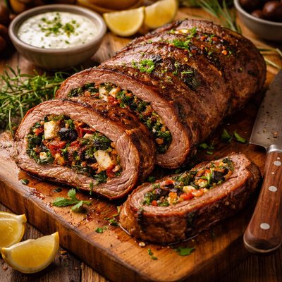 Image of Greek Stuffed Flank Steak