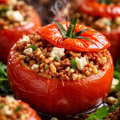 Image of Greek Stuffed Tomatoes
