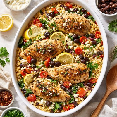 Image of Greek Style Chicken Casserole