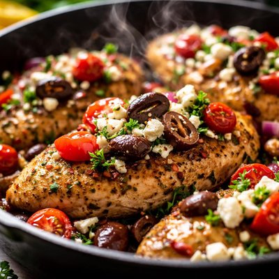Image of Greek Style Chicken Skillet