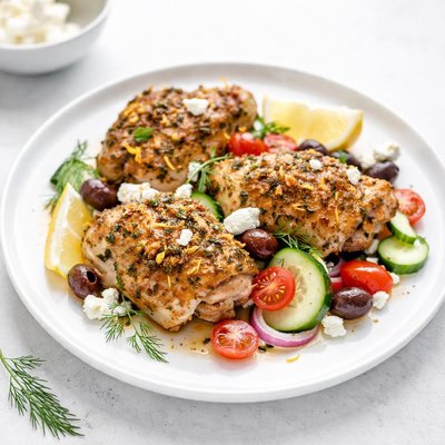 Image of Greek Style Chicken Thighs