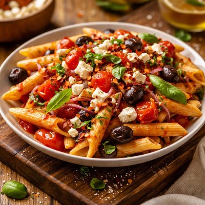 Image of Greek Tomato Penne Pasta