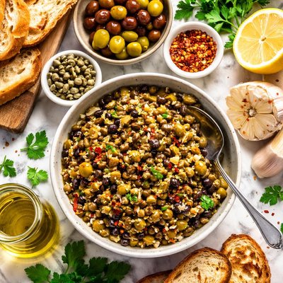 Image of Green and Black Olive Tapenade
