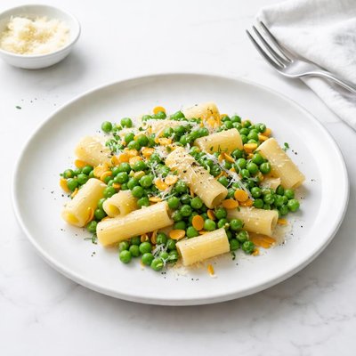 Image of Green and Gold Peas with Pasta
