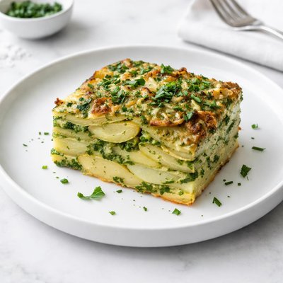 Image of Green and Gold Potato Casserole