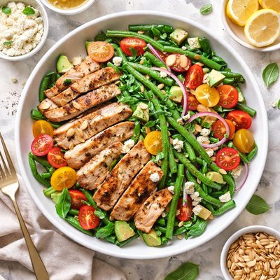 Image of Green Bean and Chicken Salad