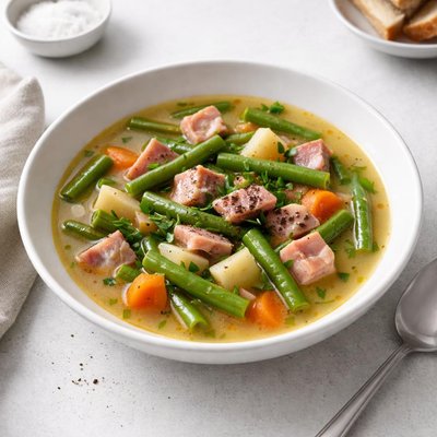 Image of Green Bean and Ham Soup