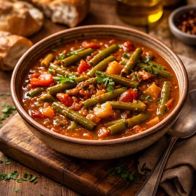 Image of Green Bean and Tomato Stew