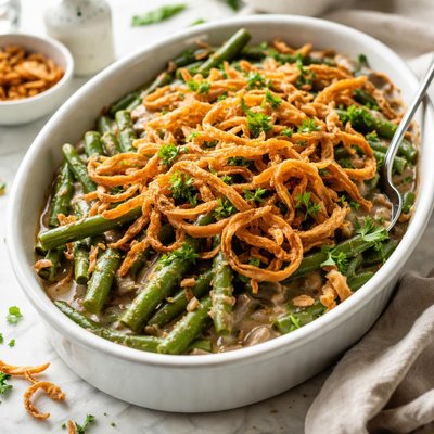 Image of Green Bean Casserole with Onions
