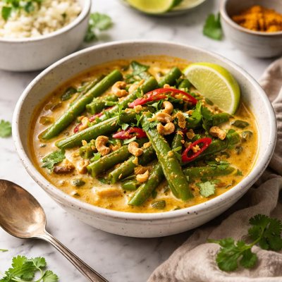 Image of Curry de judías verdes