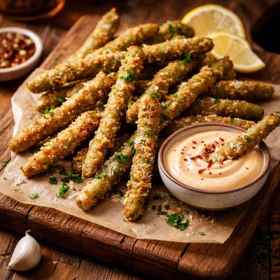 Image of Green Bean Fries with Spicy Mayo
