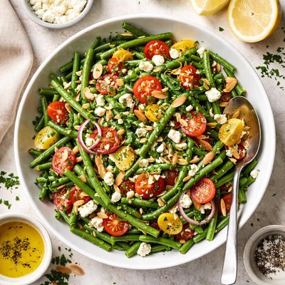 Image of Green Bean Salad with Feta and Lemon