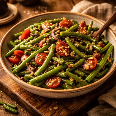 Image of Green Bean Salad with Mustard Caper Vinaigrette
