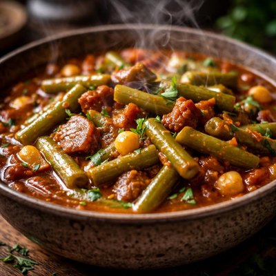Image of Green Bean Stew Arabic Recipe