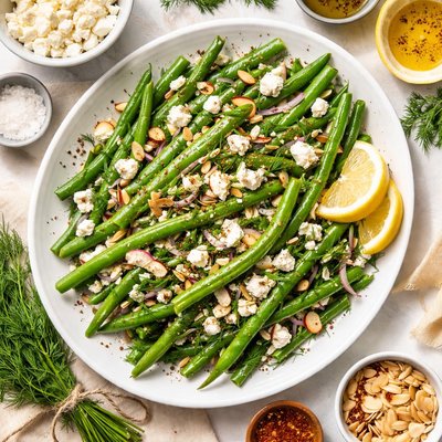 Image of Green Beans and Feta with Dill