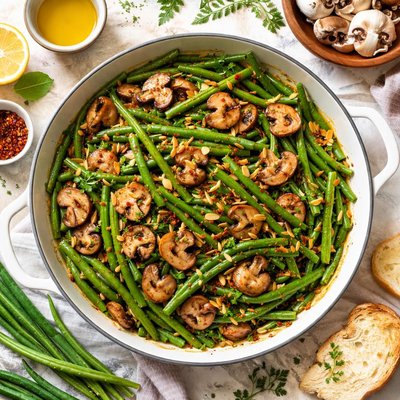 Image of Green Beans and Mushroom
