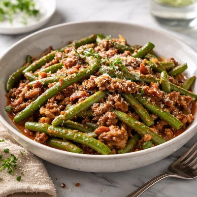 Image of Green Beans Bolognese