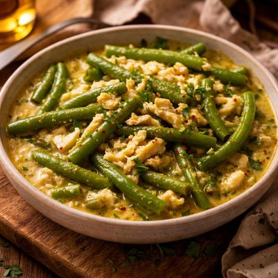 Image of Green Beans in Egg Sauce