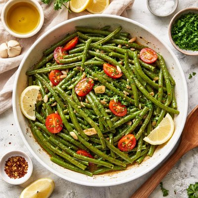 Image of Green Beans in Olive Oil