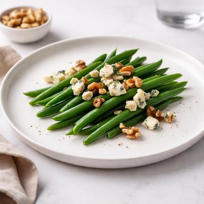 Image of Green Beans with Blue Cheese and Walnuts