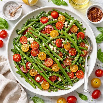 Image of Green Beans with Cherry Tomatoes