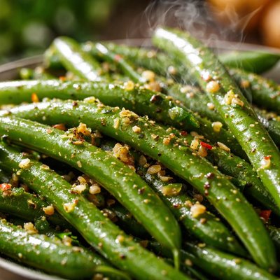 Image of Green Beans with Garlic Vinaigrette