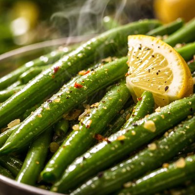 Image of Green Beans with Lemon and Oil