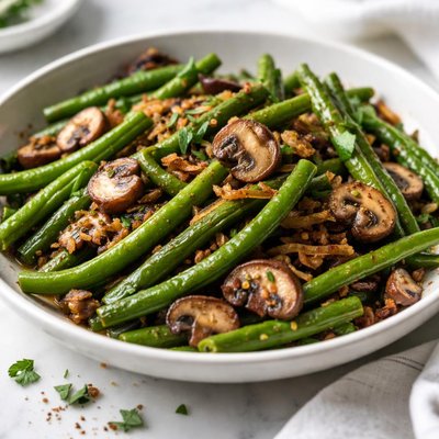 Image of Green Beans with Mushrooms