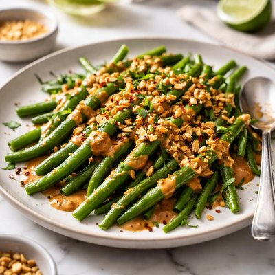Image of Green Beans with Peanut Sauce