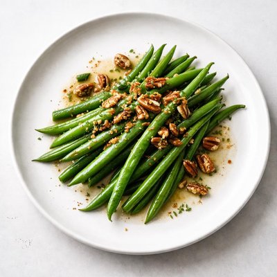 Image of Green Beans with Pecan Brown Butter