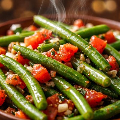 Image of Whole30 Green Beans with Tomatoes