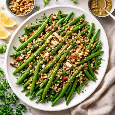 Image of Green Beans with Walnut Vinaigrette