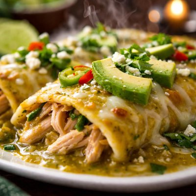 Image of Green Chicken Enchiladas
