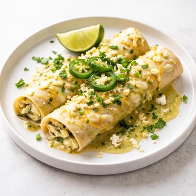 Image of Green Chile Artichoke Heart Enchiladas