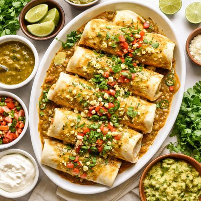 Image of Green Chile Burritos a La Crock Pot